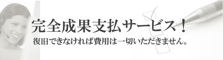 完全成果支払サービス！